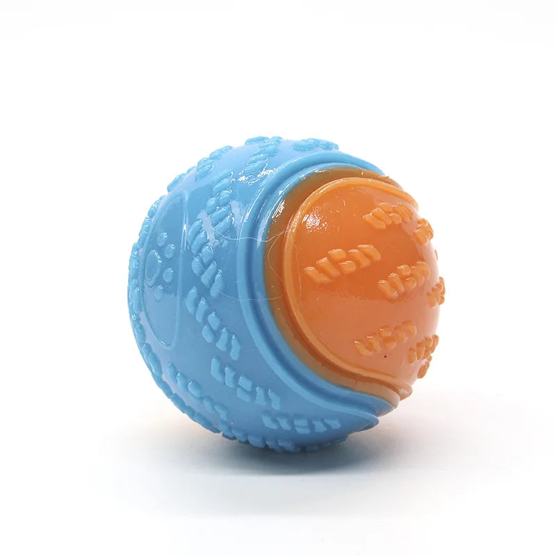 Dog Rubber Glow Train Ball Indestructible Play Toy Pet Supplie Tooth Chew Large Safe Puppy Dog Squeak Touch Water Toys Resistant