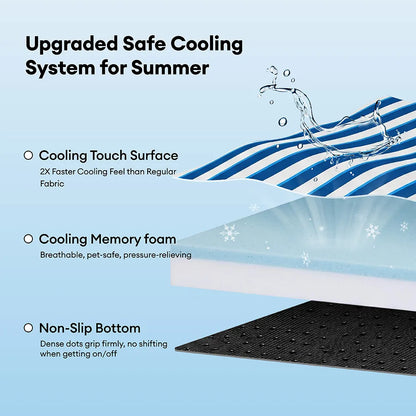 Cooling Orthopedic Dog Bed for Crate