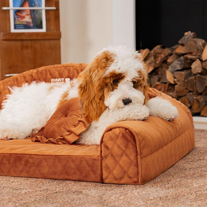 Pinky Cozy Bolster Dog Sofa Bed -  Princess Lord