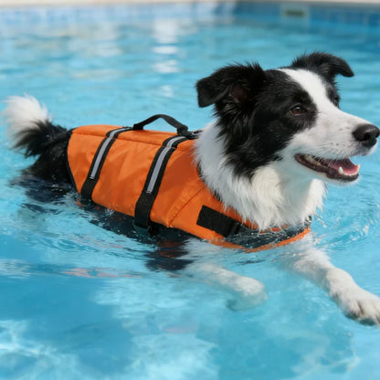 Dogs Safe Vest Life Jacket Pet Supplies Summer Clothes Swimsuit Large Dogs Costume Clothing Adjustable Swimwear Puppy Sleveless
