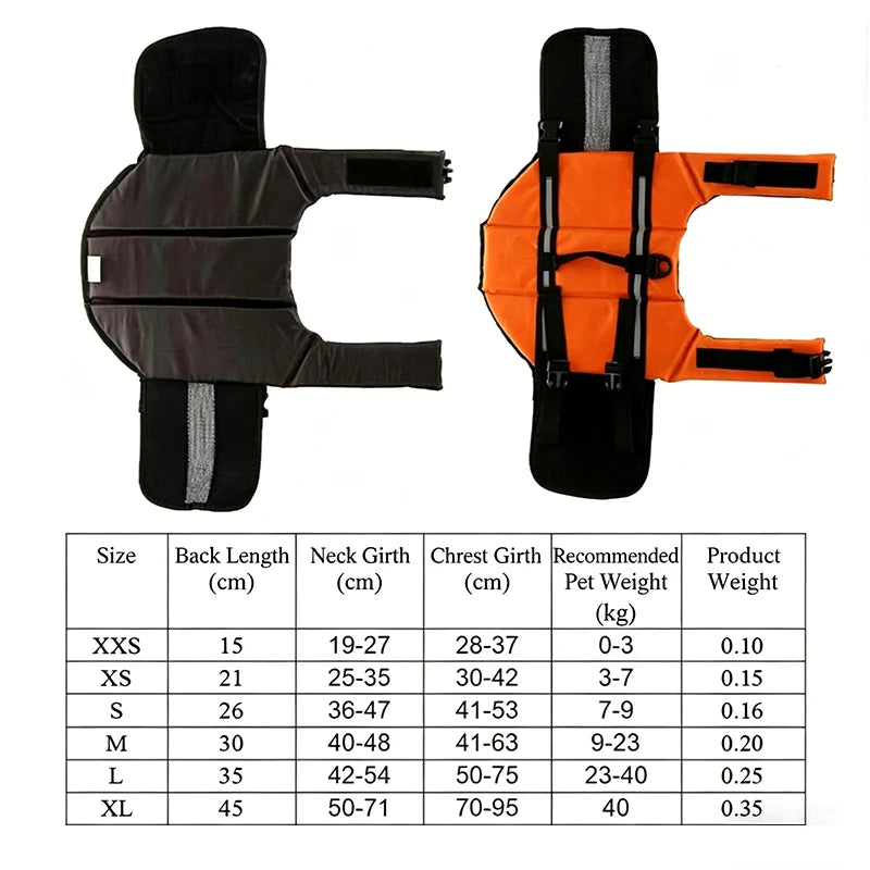 Dogs Safe Vest Life Jacket Pet Supplies Summer Clothes Swimsuit Large Dogs Costume Clothing Adjustable Swimwear Puppy Sleveless
