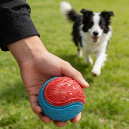 Dog Rubber Glow Train Ball Indestructible Play Toy Pet Supplie Tooth Chew Large Safe Puppy Dog Squeak Touch Water Toys Resistant