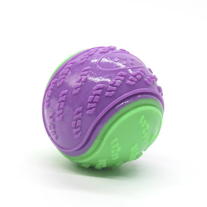 Dog Rubber Glow Train Ball Indestructible Play Toy Pet Supplie Tooth Chew Large Safe Puppy Dog Squeak Touch Water Toys Resistant
