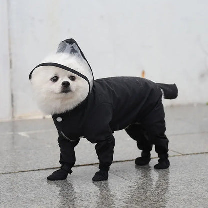 Outdoor Pet Foot Wrapped Raincoat Jumpsuit Waterproof Small Dogs Supplies Puppy Spring Rain Coat Summer Clothes For Dog Clothing