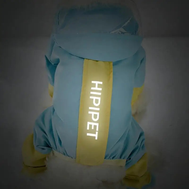 Dogs Reflective Color Blocked Raincoat Waterproof Small Medium Pet Outdoor Windproof Supplies Dogs Jumpsuits Puppy Tough Clothes