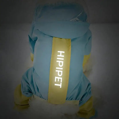 Dogs Reflective Color Blocked Raincoat Waterproof Small Medium Pet Outdoor Windproof Supplies Dogs Jumpsuits Puppy Tough Clothes