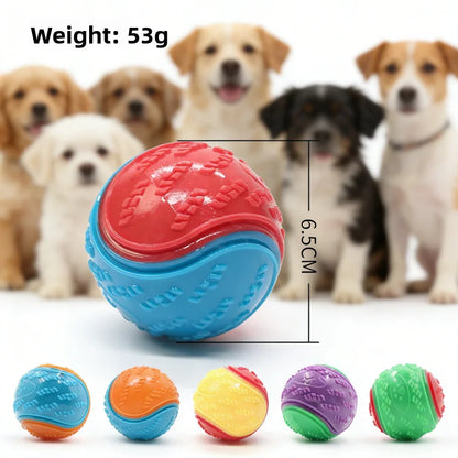 Dog Rubber Glow Train Ball Indestructible Play Toy Pet Supplie Tooth Chew Large Safe Puppy Dog Squeak Touch Water Toys Resistant
