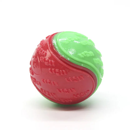 Dog Rubber Glow Train Ball Indestructible Play Toy Pet Supplie Tooth Chew Large Safe Puppy Dog Squeak Touch Water Toys Resistant
