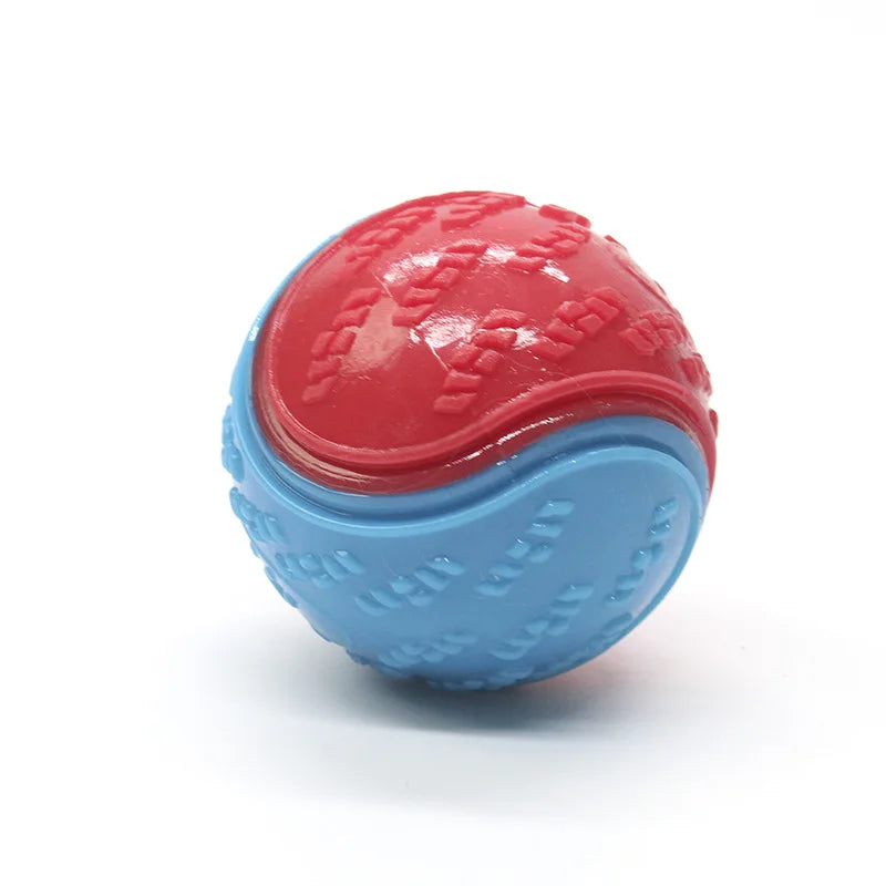 Dog Rubber Glow Train Ball Indestructible Play Toy Pet Supplie Tooth Chew Large Safe Puppy Dog Squeak Touch Water Toys Resistant