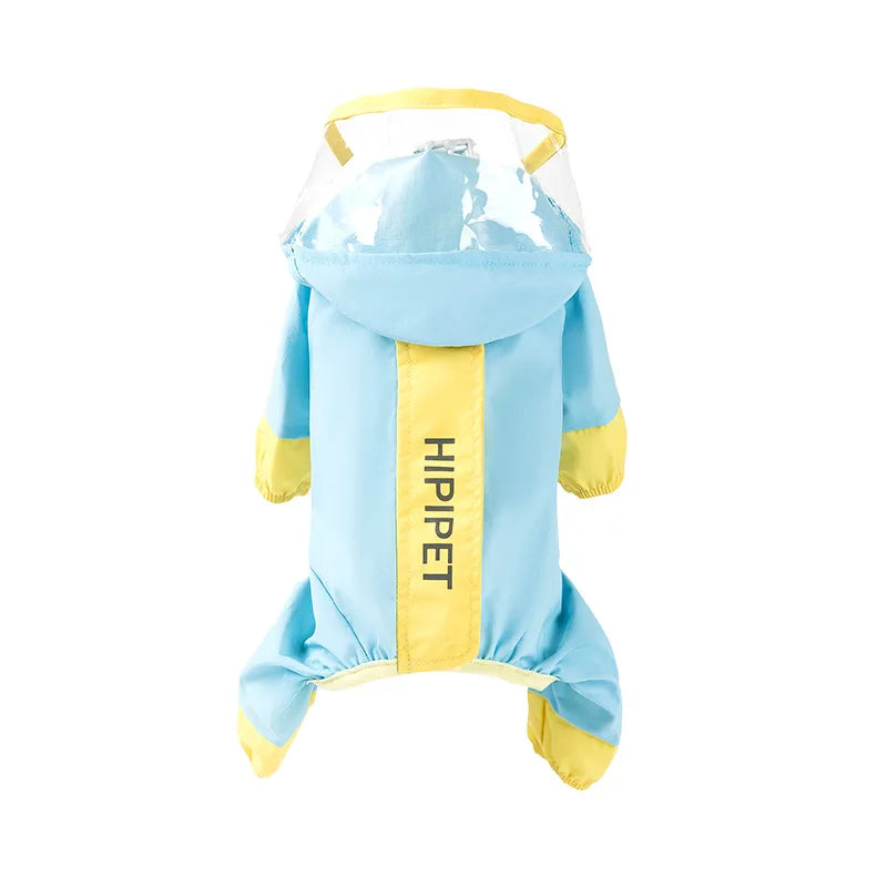 Dogs Reflective Color Blocked Raincoat Waterproof Small Medium Pet Outdoor Windproof Supplies Dogs Jumpsuits Puppy Tough Clothes
