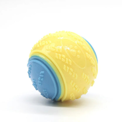 Dog Rubber Glow Train Ball Indestructible Play Toy Pet Supplie Tooth Chew Large Safe Puppy Dog Squeak Touch Water Toys Resistant