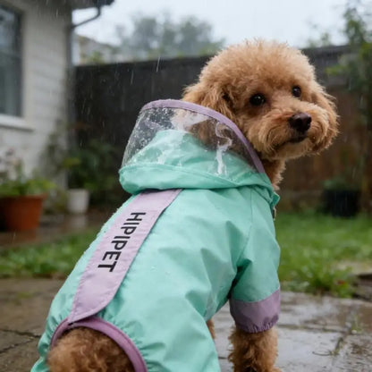 Dogs Reflective Color Blocked Raincoat Waterproof Small Medium Pet Outdoor Windproof Supplies Dogs Jumpsuits Puppy Tough Clothes