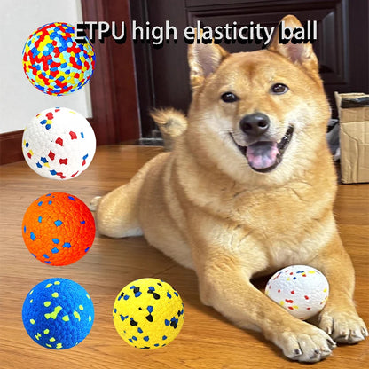 Bite Resistant Solid Dog Ball Toys for Small Large Dogs High Elasticity E-TPU Pet Chew Ball Toy Non Squeak Interactive Puppy Toy
