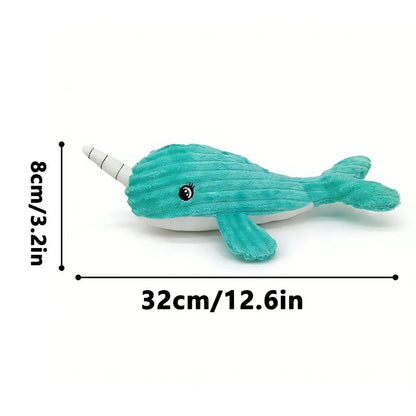 Pet Supplies Cute Animal Safe Dog Touch Toys Resistant Marine Animals Indestructible Plush Tooth Chew Dog Play Toy With Squeaker