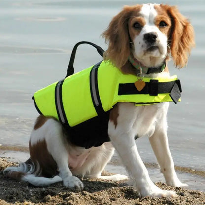 Dogs Safe Vest Life Jacket Pet Supplies Summer Clothes Swimsuit Large Dogs Costume Clothing Adjustable Swimwear Puppy Sleveless