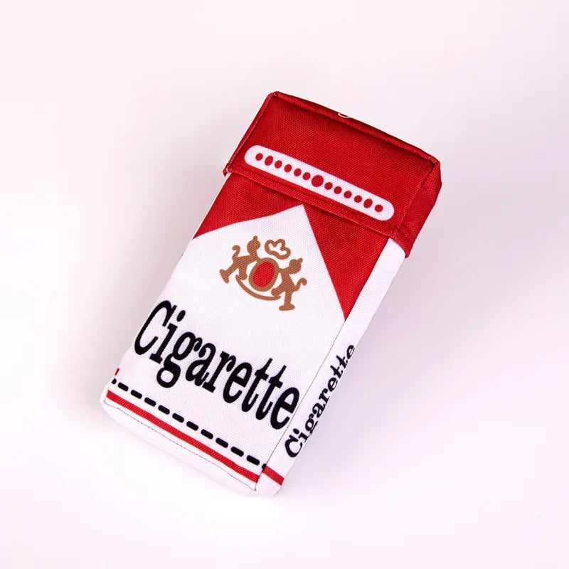 Cigarettes Dog Toy Imitation Cigar Chew Toy Interactive Plush Dog Chew Toy Funny Stuffed Dog Toys Novelty for Chewing Teething