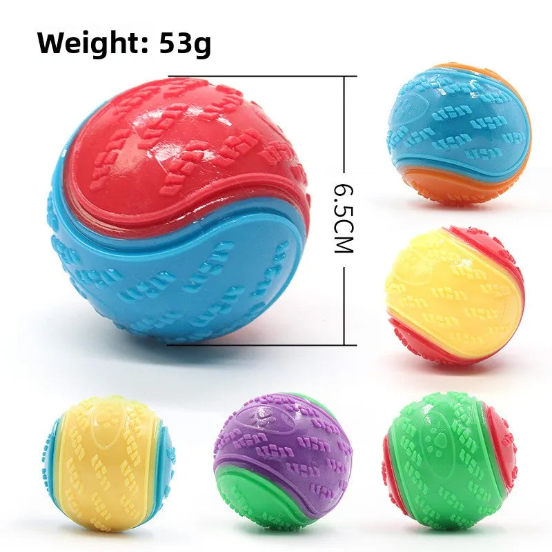 Dog Rubber Glow Train Ball Indestructible Play Toy Pet Supplie Tooth Chew Large Safe Puppy Dog Squeak Touch Water Toys Resistant