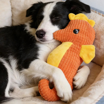 Pet Supplies Cute Animal Safe Dog Touch Toys Resistant Marine Animals Indestructible Plush Tooth Chew Dog Play Toy With Squeaker