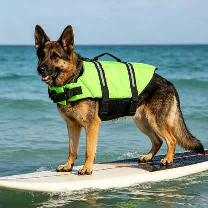 Dogs Safe Vest Life Jacket Pet Supplies Summer Clothes Swimsuit Large Dogs Costume Clothing Adjustable Swimwear Puppy Sleveless